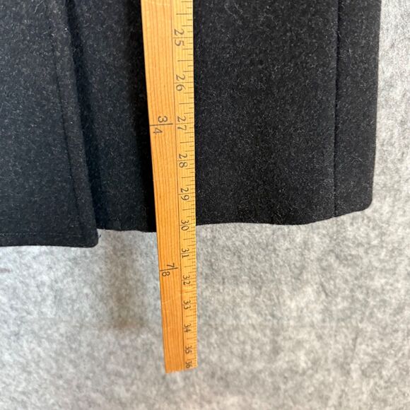 J Crew Womens L Double Breasted Wool Blend Pea Coat Gray Preppy Capsule Career - Picture 8 of 10